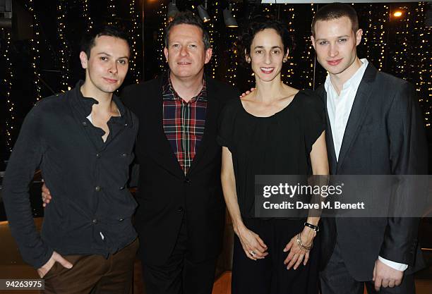 Christopher Marney, Matthew Bourne, Nina Goldman and Richard Winsor attend the press night of Matthew Bourne's Swan Lake, at Sadler's Wells on...