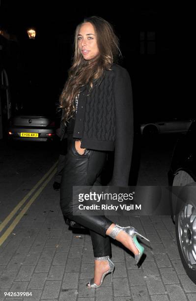 Chloe Green attends the Rose Club on March 29, 2014 in London, England.
