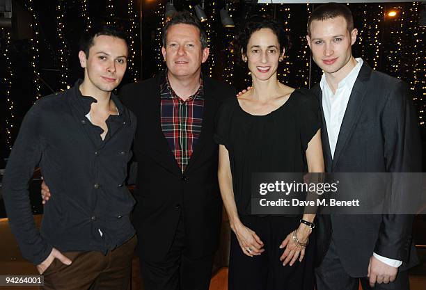 Christopher Marney, Matthew Bourne, Nina Goldman and Richard Winsor attend the press night of Matthew Bourne's Swan Lake, at Sadler's Wells on...