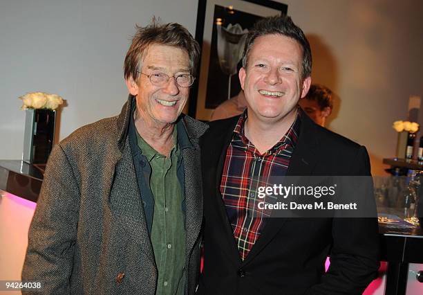 John Hurt and Matthew Bourne attend the press night of Matthew Bourne's Swan Lake, at Sadler's Wells on December 10, 2009 in London, England.