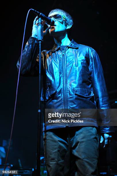 Ian Brown performs at the O2 Academy Leeds on December 10, 2009 in Leeds, England.