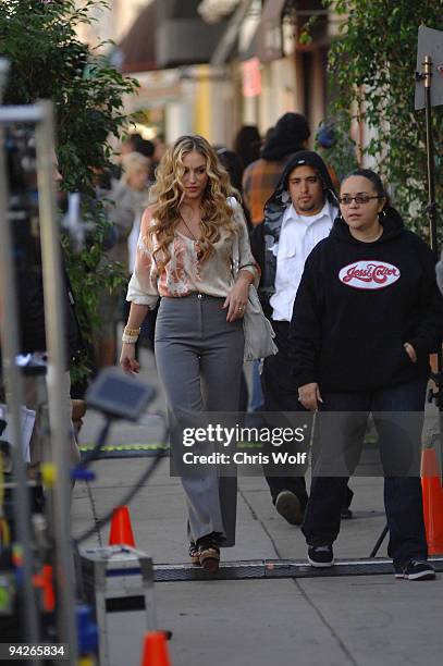 Actress Drea DeMateo sighting on the set of "Desperate Housewives" on December 10, 2009 in Studio City, California.