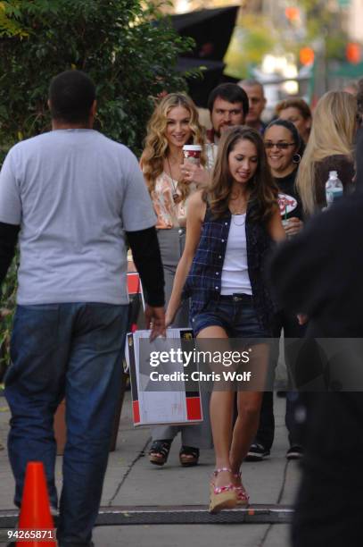 Actress Drea DeMateo is seen on the set of "Desperate Housewives" on December 10, 2009 in Studio City, California.