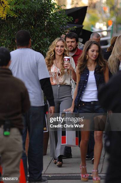 Actress Drea DeMateo is seen on the set of "Desperate Housewives" on December 10, 2009 in Studio City, California.