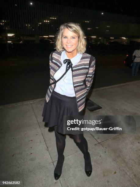 Kristine DeBell is seen on April 05, 2018 in Los Angeles, California.