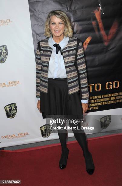 Actress Kristine DeBell arrives for the Los Angeles Premiere of "Miles To Go" held at Writers Guild Theater on April 5, 2018 in Beverly Hills,...