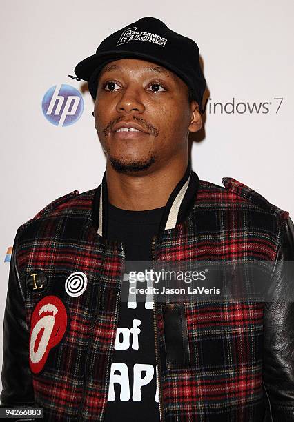 Recording artist Lupe Fiasco attends "Summit on the Summit" pre-ascent event at Voyeur on December 9, 2009 in West Hollywood, California.