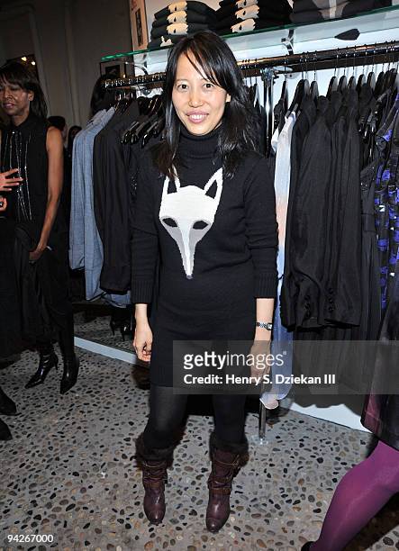 Designer Wenlan Chia attends the Twinkle By Wenlan Pop-Up Shop opening night party at Cadillac's Castle on December 10, 2009 in New York City.