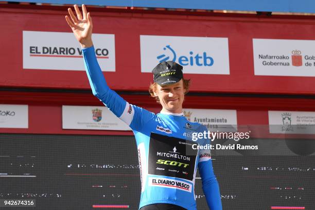 Podium / Jack Haig of Australia and Team Mitchelton-Scott Blue Young Jersey / Celebration / during the 58th Vuelta Pais Vasco 2018, Stage 5 a 164,7km...