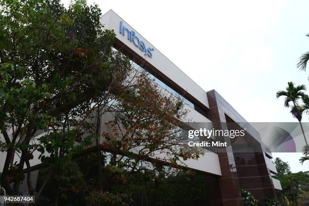 Infosys campus on April 15, 2016 in Bengaluru, India.