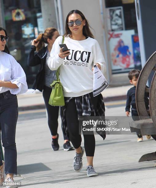 Dorothy Wang is seen on April 5, 2018 in Los Angeles, CA.