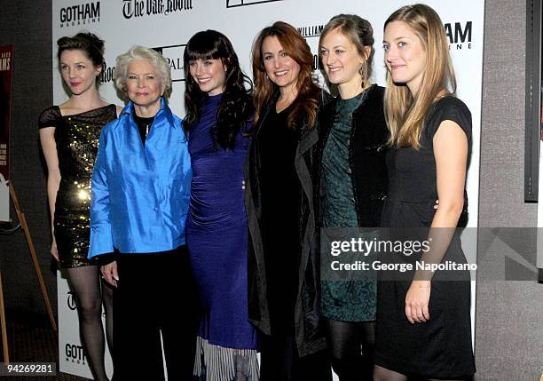 Jessica Collins, Ellen Burstyn, Bryce Dallas Howard, Jodie Markell, Marin Ireland and Zoey Perry attend the premiere of "The Loss of a Teardrop...