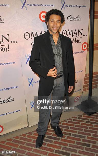 Actor Cobrin Bleu arrives at Debbie Allen's "OMAN, Oh Man!" Opening Night Gala at Royce Hall, UCLA on December 10, 2009 in Westwood, California.