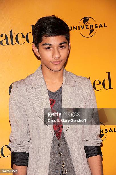 Actor Mark Indelicato attends the "It's Complicated" special screening at the Chelsea Clearview Cinema 9 on December 10, 2009 in New York City.