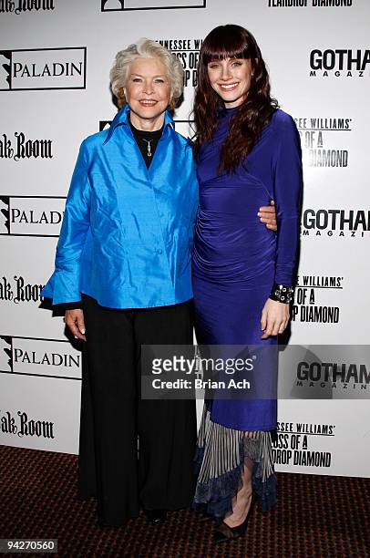 Actress Ellen Burstyn and actress Bryce Dallas Howard attend the NY Premiere of "The Loss of a Teardrop Diamond" hosted by Gotham Magazine and...