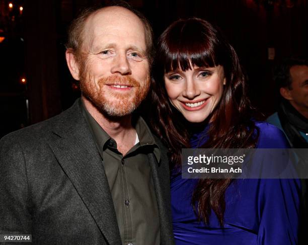 Ron Howard and actress Bryce Dallas Howard attend the NY Premiere of "The Loss of a Teardrop Diamond" hosted by Gotham Magazine and Paladin at City...