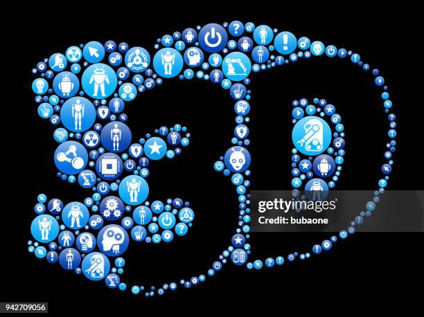 3d blue icon pattern background - operation theater background stock illustrations
