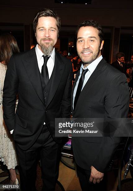 Brad Pitt and Jeremy Piven attend the UNICEF Ball held at the Beverly Wilshire Hotel on December 10, 2009 in Beverly Hills, California.