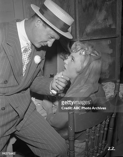 The mob tries to move on Adam Stone's bakery and threatens his dancer daughter during "Hammerlock" which aired on December 21, 1961. JOHN LARCH;JOAN...