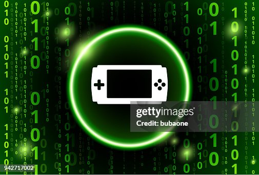 Game Console Binary Code Vector Pattern Background Game Console Binary Code Vector Pattern Background