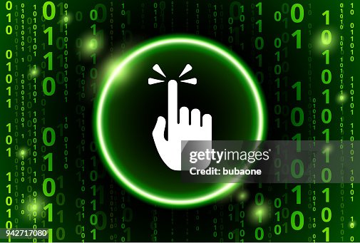 Pointing Hand Binary Code Vector Pattern Background Pointing Hand Binary Code Vector Pattern Background