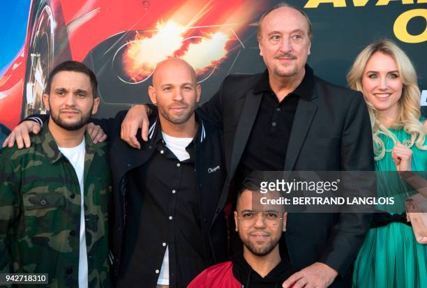 French actor Malik Bentalha, French director and actor Franck Gastambide, French actor Anouar Toubali, French actor Bernard Farcy and French actress...