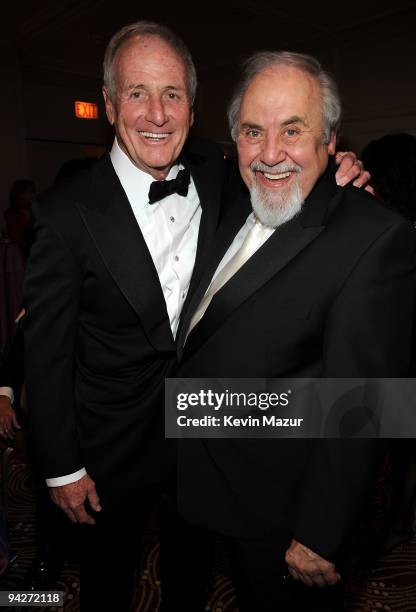 Honoree Jerry Weintraub and George Schlatter attend the UNICEF Ball held at the Beverly Wilshire Hotel on December 10, 2009 in Beverly Hills,...