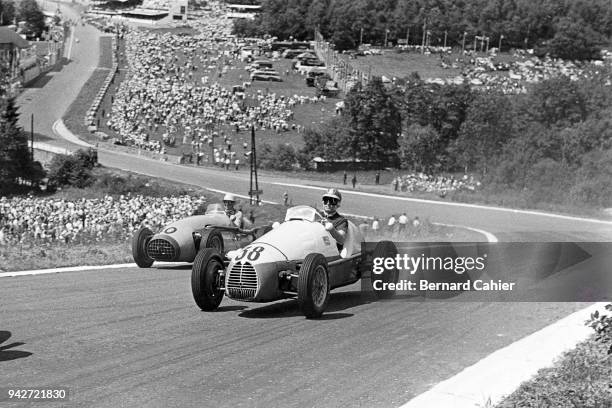 Fred Wacker, Gordini T16, Grand Prix of Belgium, Circuit de Spa-Francorchamps, 21 June 1953.