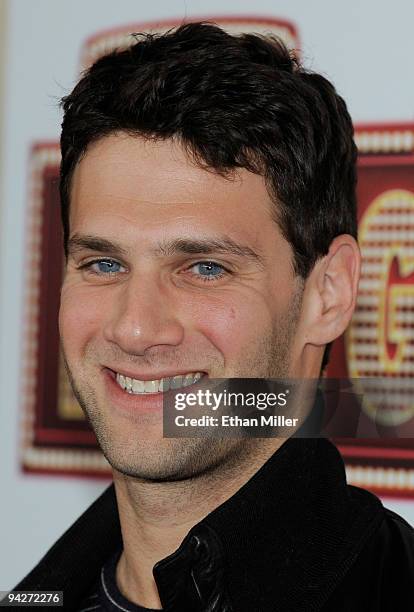 Actor Justin Bartha arrives at the DVD launch party for the film, "The Hangover" at the Pure Nightclub at Caesars Palace December 10, 2009 in Las...