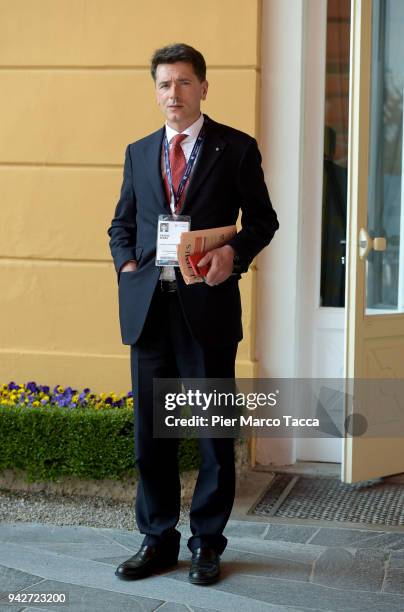 Davide Serra, Founder and CEO of the Algebris fund attends 'Lo Scenario dell'Economia e della Finanza' workshop on April 6, 2018 in Cernobbio, Como...