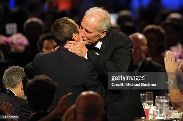 Paul Anka and honoree Jerry Weintraub attend the UNICEF Ball held at the Beverly Wilshire Hotel on December 10, 2009 in Beverly Hills, California.