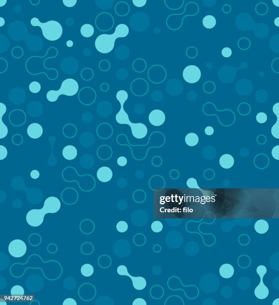 abstract dots seamless background - science stock illustrations