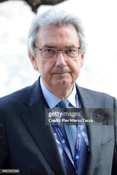 Franco Bernabe, Italian Banker attends the 'Lo Scenario dell'Economia e della Finanza' workshop on April 6, 2018 in Cernobbio, Como Italy. 'Lo...