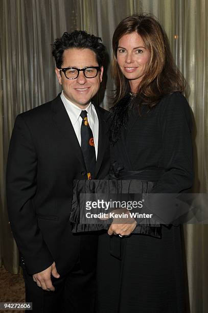 Producer/director/writer J.J. Abrams and actress Katie McGrath attend the UNICEF Ball held at the Beverly Wilshire Hotel on December 10, 2009 in...