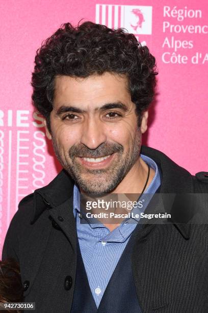 Abdelhafid Metalsi from the serie "Cherif" attends a photocall during the 1st Cannes International Series Festival on April 6, 2018 in Cannes, France.