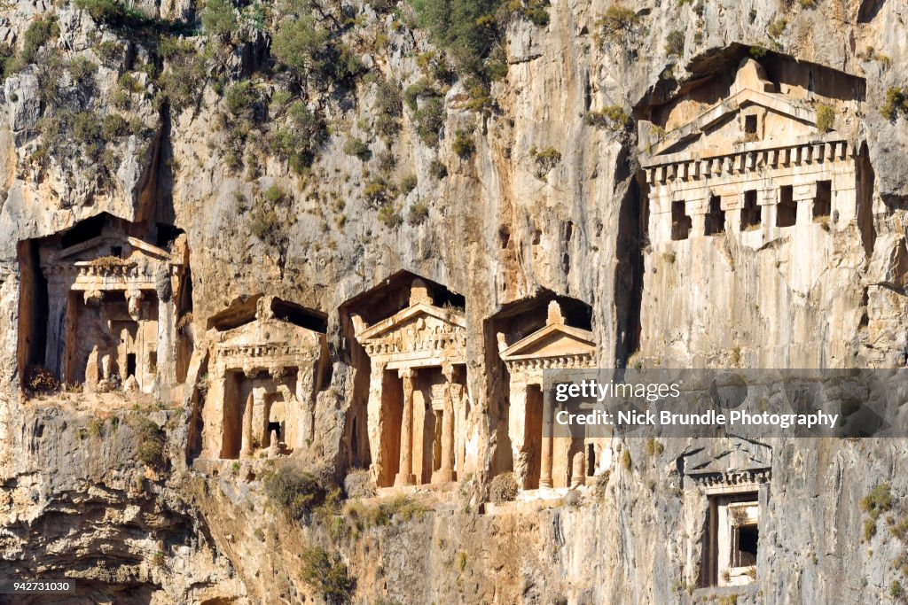 Lycian Rock Tombs, Fethiye, Turkey