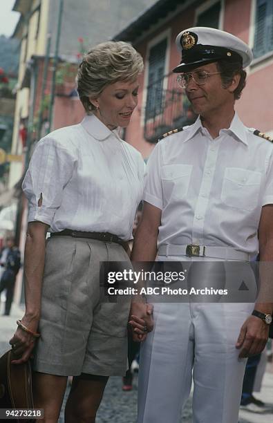 German Cruise: The Villa/The Racer's Edge/Love or Money/The Accident" which aired on November 2, 1985. SUSAN BLAKELY;BERNIE KOPELL