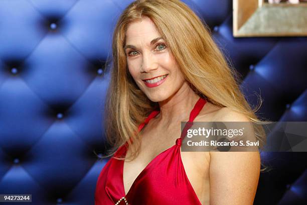 Barbi Benton attends the Hugh Hefner book signing session at Taschen on December 10, 2009 in Beverly Hills, California.