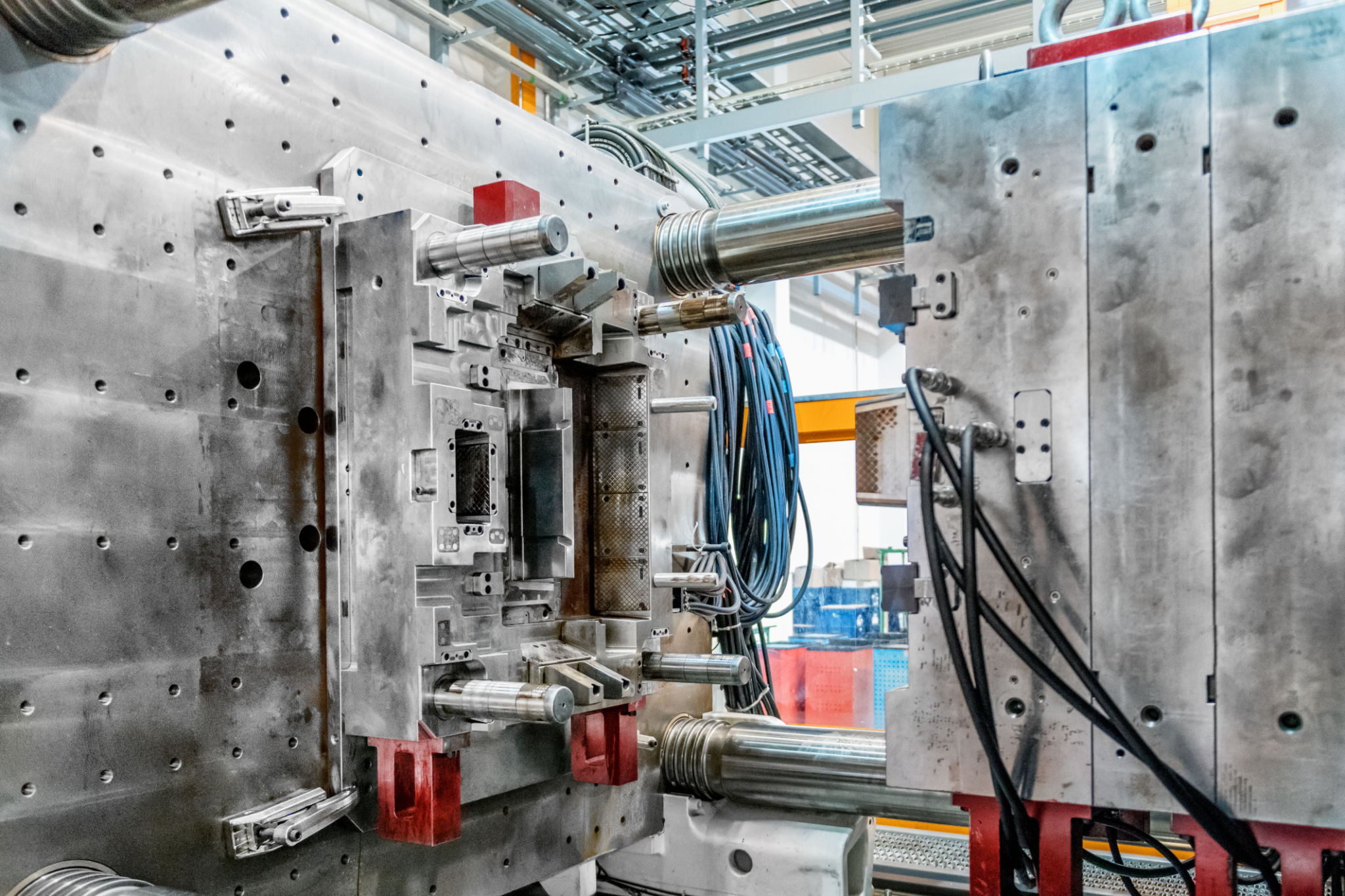 Inside of molding machine part Inside of molding machine part
