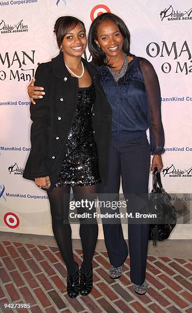 Actress Vanessa Bel Calloway and her daughter Alexandra attend the Debbie Allen Dance Academy's annual fundraiser at UCLA's Royce Hall on December...