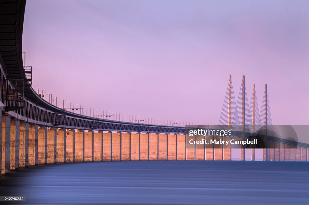 Oresund Bridge in Malmö, Sweden (Øresundsbron)