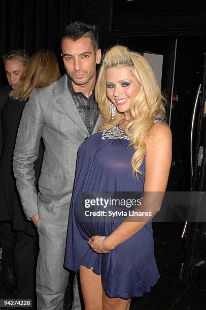 Nicola Mclean and Tom Williams Attend This Morning 21st Birthday Party held at Valbonne club on December 10, 2009 in London, England.