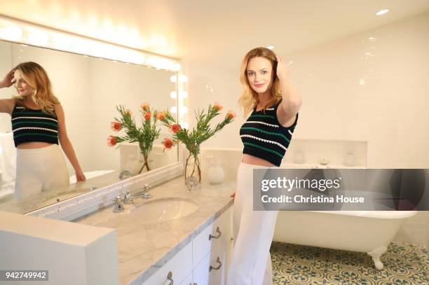 Actress Heather Graham is photographed for Los Angeles Times on February 12, 2018 in her bathroom in Los Angeles, California. PUBLISHED IMAGE. CREDIT...