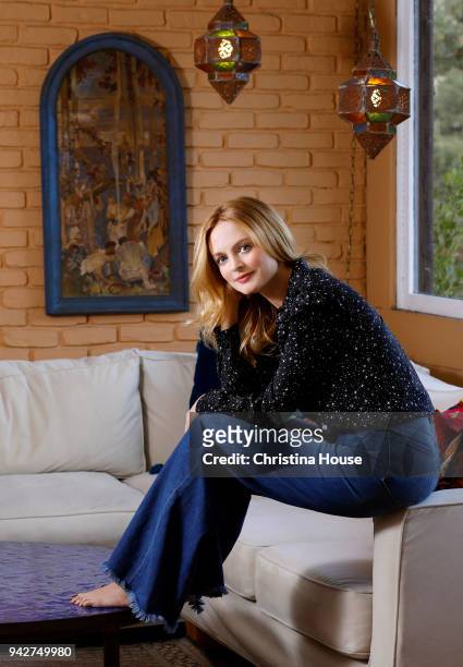 Actress Heather Graham is photographed for Los Angeles Times on February 12, 2018 at home in Los Angeles, California. PUBLISHED IMAGE. CREDIT MUST...