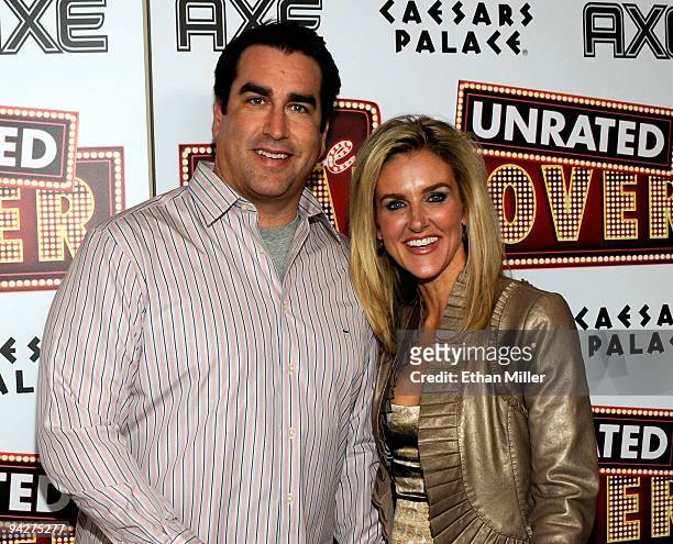 Actor Rob Riggle and his wife Tiffany Riggle arrive at the DVD launch party for the film, "The Hangover" at the Pure Nightclub at Caesars Palace...