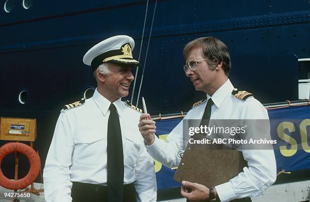Greek Cruise: The Captain and Kid/The Dean and The Flunkee/Poor Rich Man/Isaac Aegean Affair" which aired on February 5, 1983. GAVIN MACLEOD;BERNIE...