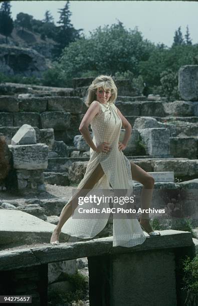 Greek Cruise: The Captain and Kid/The Dean and The Flunkee/Poor Rich Man/Isaac Aegean Affair" which aired on February 5, 1983. LINDA EVANS