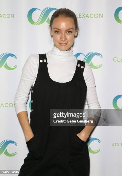 Actress Rachel Skarsten attends the ClexaCon 2018 convention at the Tropicana Las Vegas on April 6, 2018 in Las Vegas, Nevada.