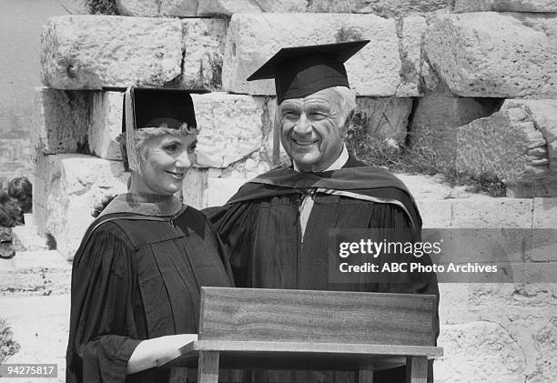 Greek Cruise: The Captain and the Kid/The Dean and the Flunkee/Isaac's Aegean Affair" which aired on February 5, 1983. SHIRLEY JONES;EDDIE ALBERT