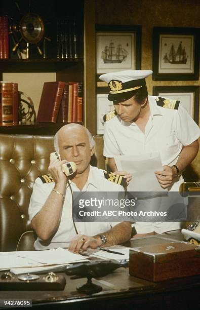 The Captain and Kid/The Dean and The Flunkee/Poor Rich Man/Isaac Aegean Affair" which aired on February 5, 1983. GAVIN MACLEOD;FRED GRANDY